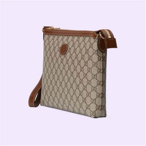 gucci web supreme messenger handbag|Messenger bag with interlocking g.